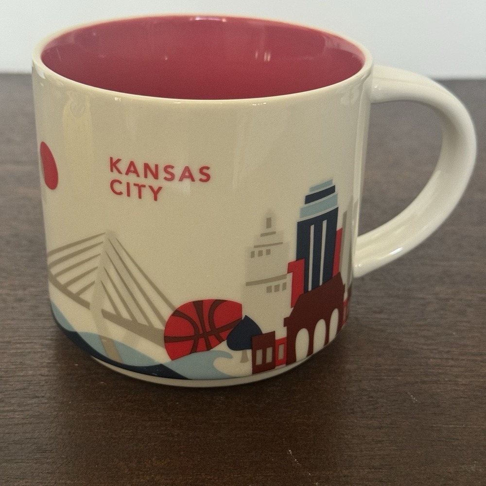 Starbucks You Are Here Kansas City Coffee Mug 14oz Ceramic City Soul Series 2015